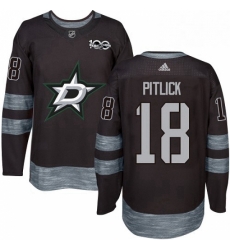 Mens Adidas Dallas Stars 18 Tyler Pitlick Premier Black 1917 2017 100th Anniversary NHL Jersey Mens Adidas Dallas Stars 18 Tyler Pitlick Premier Black 1917 2017 100th Anniversary NHL Jersey