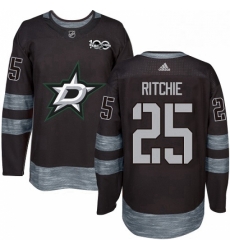 Mens Adidas Dallas Stars 25 Brett Ritchie Authentic Black 1917 2017 100th Anniversary NHL Jersey Mens Adidas Dallas Stars 25 Brett Ritchie Authentic Black 1917 2017 100th Anniversary NHL Jersey