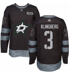 Mens Adidas Dallas Stars 3 John Klingberg Authentic Black 1917 2017 100th Anniversary NHL Jersey Mens Adidas Dallas Stars 3 John Klingberg Authentic Black 1917 2017 100th Anniversary NHL Jersey