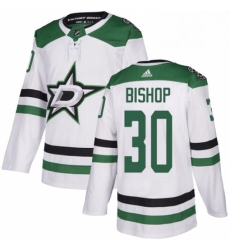 Mens Adidas Dallas Stars 30 Ben Bishop White Road Authentic Stitched NHL Jersey Mens Adidas Dallas Stars 30 Ben Bishop White Road Authentic Stitched NHL Jersey