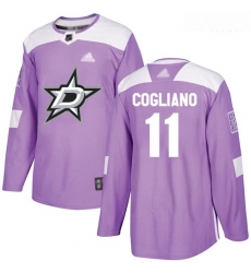 Stars #11 Andrew Cogliano Purple Authentic Fights Cancer Stitched Hockey Jersey Stars #11 Andrew Cogliano Purple Authentic Fights Cancer Stitched Hockey Jersey