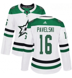 Stars #16 Joe Pavelski White Road Authentic Women Stitched Hockey Jersey Stars #16 Joe Pavelski White Road Authentic Women Stitched Hockey Jersey