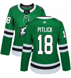 Womens Adidas Dallas Stars 18 Tyler Pitlick Authentic Green Home NHL Jersey Womens Adidas Dallas Stars 18 Tyler Pitlick Authentic Green Home NHL Jersey