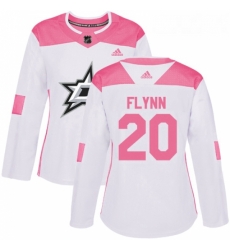 Womens Adidas Dallas Stars 20 Brian Flynn Authentic WhitePink Fashion NHL Jersey Womens Adidas Dallas Stars 20 Brian Flynn Authentic WhitePink Fashion NHL Jersey