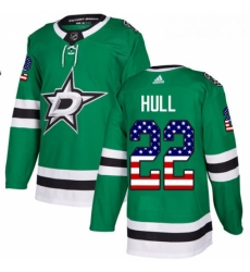 Youth Adidas Dallas Stars 22 Brett Hull Authentic Green USA Flag Fashion NHL Jersey Youth Adidas Dallas Stars 22 Brett Hull Authentic Green USA Flag Fashion NHL Jersey