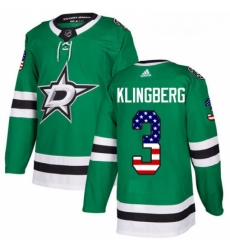Youth Adidas Dallas Stars 3 John Klingberg Authentic Green USA Flag Fashion NHL Jersey Youth Adidas Dallas Stars 3 John Klingberg Authentic Green USA Flag Fashion NHL Jersey