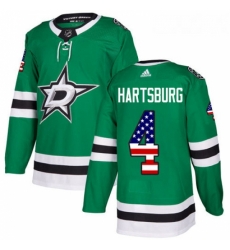 Youth Adidas Dallas Stars 4 Craig Hartsburg Authentic Green USA Flag Fashion NHL Jersey Youth Adidas Dallas Stars 4 Craig Hartsburg Authentic Green USA Flag Fashion NHL Jersey