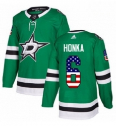 Youth Adidas Dallas Stars 6 Julius Honka Authentic Green USA Flag Fashion NHL Jersey Youth Adidas Dallas Stars 6 Julius Honka Authentic Green USA Flag Fashion NHL Jersey