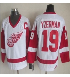 Detroit Red Wings #19 Steve Yzerman White CCM Throwback Stitched NHL jersey Detroit Red Wings #19 Steve Yzerman White CCM Throwback Stitched NHL jersey
