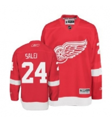 Detroit Red Wings #24 SALEI red NHL ice hockey Jerseys Detroit Red Wings #24 SALEI red NHL ice hockey Jerseys