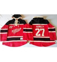 Detroit Red Wings 27 Kyle Quincey Red Sawyer Hooded Sweatshirt Stitched NHL Jersey Detroit Red Wings 27 Kyle Quincey Red Sawyer Hooded Sweatshirt Stitched NHL Jersey