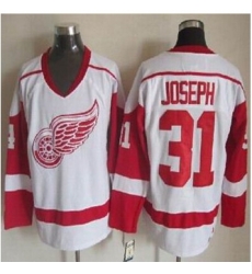 Detroit Red Wings #31 Curtis Joseph White CCM Throwback Stitched NHL Jersey Detroit Red Wings #31 Curtis Joseph White CCM Throwback Stitched NHL Jersey