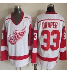 Detroit Red Wings #33 Kris Draper White CCM Throwback Stitched NHL Jersey Detroit Red Wings #33 Kris Draper White CCM Throwback Stitched NHL Jersey