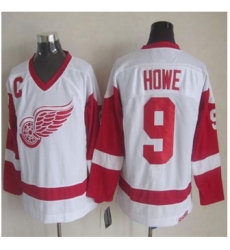 Detroit Red Wings #9 Gordie Howe White CCM Throwback Stitched NHL Jersey Detroit Red Wings #9 Gordie Howe White CCM Throwback Stitched NHL Jersey