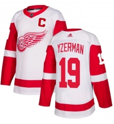 Men Detroit Red Wings 19 Steve Yzerman White Stitched Jersey Men Detroit Red Wings 19 Steve Yzerman White Stitched Jersey