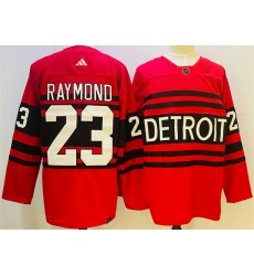 Men Detroit Red Wings 23 Lucas Raymond Red 2022 23 Reverse Retro Stitched Jersey Men Detroit Red Wings 23 Lucas Raymond Red 2022 23 Reverse Retro Stitched Jersey