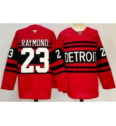 Men Detroit Red Wings 23 Lucas Raymond Red 2024 25 Reverse Retro Stitched Jersey Men Detroit Red Wings 23 Lucas Raymond Red 2024 25 Reverse Retro Stitched Jersey