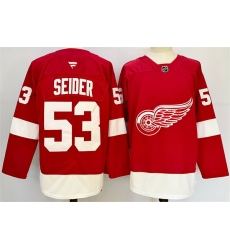 Men Detroit Red Wings 53 Moritz Seider Red 2024 25 Home Stitched Jersey Men Detroit Red Wings 53 Moritz Seider Red 2024 25 Home Stitched Jersey