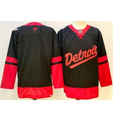 Men Detroit Red Wings Blank Black 2024 25 Stitched Jersey Men Detroit Red Wings Blank Black 2024 25 Stitched Jersey