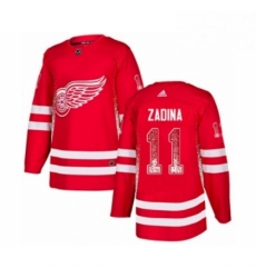 Mens Adidas Detroit Red Wings 11 Filip Zadina Authentic Red Drift Fashion NHL Jersey Mens Adidas Detroit Red Wings 11 Filip Zadina Authentic Red Drift Fashion NHL Jersey
