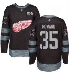 Mens Adidas Detroit Red Wings 35 Jimmy Howard Authentic Black 1917 2017 100th Anniversary NHL Jersey Mens Adidas Detroit Red Wings 35 Jimmy Howard Authentic Black 1917 2017 100th Anniversary NHL Jersey