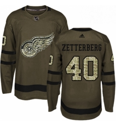 Mens Adidas Detroit Red Wings 40 Henrik Zetterberg Premier Green Salute to Service NHL Jersey Mens Adidas Detroit Red Wings 40 Henrik Zetterberg Premier Green Salute to Service NHL Jersey