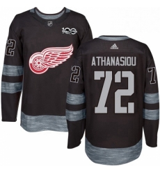 Mens Adidas Detroit Red Wings 72 Andreas Athanasiou Authentic Black 1917 2017 100th Anniversary NHL Jersey Mens Adidas Detroit Red Wings 72 Andreas Athanasiou Authentic Black 1917 2017 100th Anniversary NHL Jersey