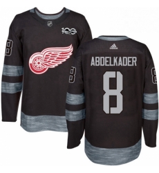 Mens Adidas Detroit Red Wings 8 Justin Abdelkader Authentic Black 1917 2017 100th Anniversary NHL Jersey Mens Adidas Detroit Red Wings 8 Justin Abdelkader Authentic Black 1917 2017 100th Anniversary NHL Jersey