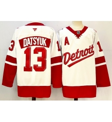 Men's Detroit Red Wings 13 Pavel Datsyuk White 2024-25 Stitched Fanatics Jersey Men's Detroit Red Wings 13 Pavel Datsyuk White 2024-25 Stitched Fanatics Jersey