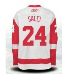 NHL CCM Detroit Red Wings #24 Ruslan Salei White Jerseys NHL CCM Detroit Red Wings #24 Ruslan Salei White Jerseys