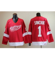 NHL Jerseys Detroit Red Wings #1 Terry Sawchuk CCM Throwback red NHL Jerseys Detroit Red Wings #1 Terry Sawchuk CCM Throwback red
