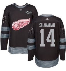 Red Wings #14 Brendan Shanahan Black 1917 2017 100th Anniversary Stitched NHL Jersey Red Wings #14 Brendan Shanahan Black 1917 2017 100th Anniversary Stitched NHL Jersey