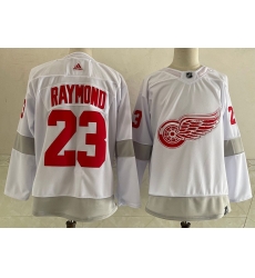 Red Wings 23 Lucas Raymond White 2020 21 Reverse Retro Adidas Jersey Red Wings 23 Lucas Raymond White 2020 21 Reverse Retro Adidas Jersey