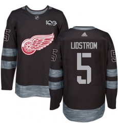 Red Wings #5 Nicklas Lidstrom Black 1917 2017 100th Anniversary Stitched NHL Jersey Red Wings #5 Nicklas Lidstrom Black 1917 2017 100th Anniversary Stitched NHL Jersey