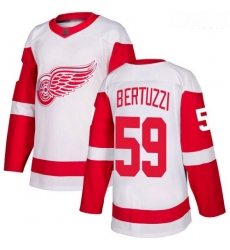 Red Wings #59 Tyler Bertuzzi White Road Authentic Stitched Hockey Jersey Red Wings #59 Tyler Bertuzzi White Road Authentic Stitched Hockey Jersey