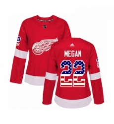 Womens Adidas Detroit Red Wings 22 Wade Megan Authentic Red USA Flag Fashion NHL Jersey Womens Adidas Detroit Red Wings 22 Wade Megan Authentic Red USA Flag Fashion NHL Jersey