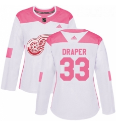 Womens Adidas Detroit Red Wings 33 Kris Draper Authentic WhitePink Fashion NHL Jersey Womens Adidas Detroit Red Wings 33 Kris Draper Authentic WhitePink Fashion NHL Jersey