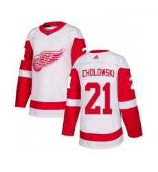 Youth Adidas Detroit Red Wings 21 Dennis Cholowski Authentic White Away NHL Jersey Youth Adidas Detroit Red Wings 21 Dennis Cholowski Authentic White Away NHL Jersey