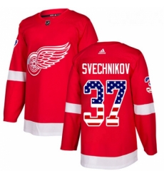 Youth Adidas Detroit Red Wings 37 Evgeny Svechnikov Authentic Red USA Flag Fashion NHL Jersey Youth Adidas Detroit Red Wings 37 Evgeny Svechnikov Authentic Red USA Flag Fashion NHL Jersey