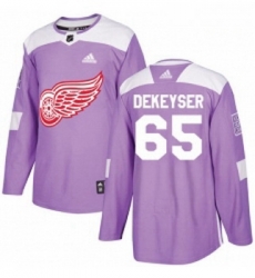 Youth Adidas Detroit Red Wings 65 Danny DeKeyser Authentic Purple Fights Cancer Practice NHL Jersey Youth Adidas Detroit Red Wings 65 Danny DeKeyser Authentic Purple Fights Cancer Practice NHL Jersey