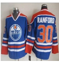 Edmonton Oilers #30 Bill Ranford Light Blue CCM Throwback Stitched NHL Jersey Edmonton Oilers #30 Bill Ranford Light Blue CCM Throwback Stitched NHL Jersey