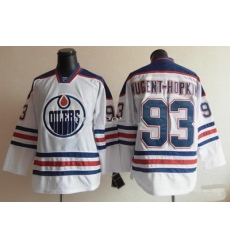Edmonton Oilers 93# Ryan Nugent-Hopkins White Hockey Jersey Edmonton Oilers 93# Ryan Nugent-Hopkins White Hockey Jersey