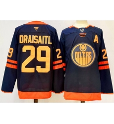 Men Edmonton Oilers 29 Leon Draisaitl Navy 2024 25 A Patch Stitched Jersey Men Edmonton Oilers 29 Leon Draisaitl Navy 2024 25 A Patch Stitched Jersey