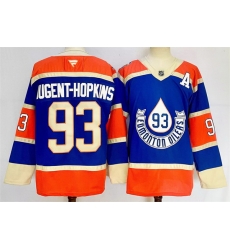 Men Edmonton Oilers 93 Ryan Nugent Hopkins Royal 2024 25 With A Patch Heritage Classic Primegreen Stitched Jersey Men Edmonton Oilers 93 Ryan Nugent Hopkins Royal 2024 25 With A Patch Heritage Classic Primegreen Stitched Jersey