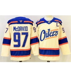 Men Edmonton Oilers 97 Connor McDavid Light Beige 2025 Alternate With C Patch Stitched Hockey Jersey Men Edmonton Oilers 97 Connor McDavid Light Beige 2025 Alternate With C Patch Stitched Hockey Jersey