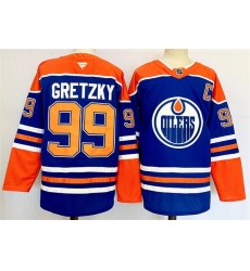 Men Edmonton Oilers 99 Wayne Gretzky Royal 2024 25 Stitched Jersey Men Edmonton Oilers 99 Wayne Gretzky Royal 2024 25 Stitched Jersey
