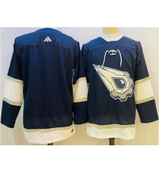 Men Edmonton Oilers Blank Navy White Stitched Jersey Men Edmonton Oilers Blank Navy White Stitched Jersey