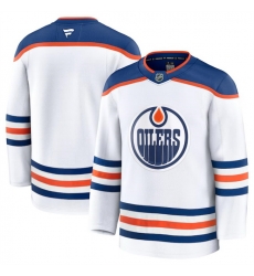 Men Edmonton Oilers Blank White 2024 25 Away Stitched Hockey Jersey Men Edmonton Oilers Blank White 2024 25 Away Stitched Hockey Jersey