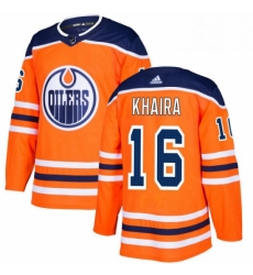 Mens Adidas Edmonton Oilers 16 Jujhar Khaira Authentic Orange Home NHL Jersey Mens Adidas Edmonton Oilers 16 Jujhar Khaira Authentic Orange Home NHL Jersey