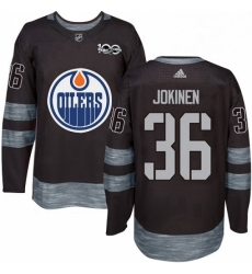 Mens Adidas Edmonton Oilers 36 Jussi Jokinen Authentic Black 1917 2017 100th Anniversary NHL Jersey Mens Adidas Edmonton Oilers 36 Jussi Jokinen Authentic Black 1917 2017 100th Anniversary NHL Jersey
